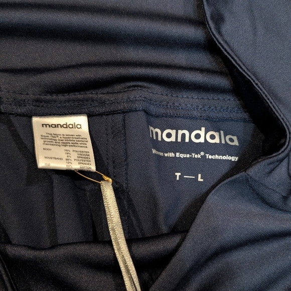 NWT Mandala Maternity Scrub Joggers Navy Women's Tall Large - Picture 4 of 6